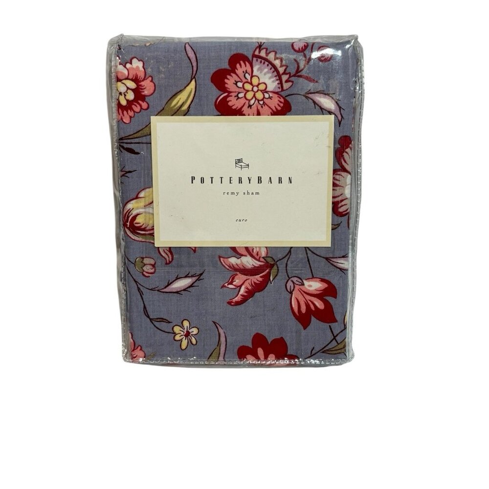 NWT Pottery Barn Remy Euro Sham Floral 100% Cotton 200 TC NIP HTF